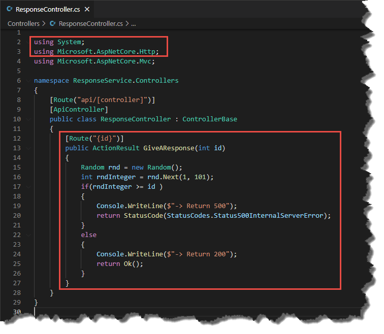 Updated Response Controller