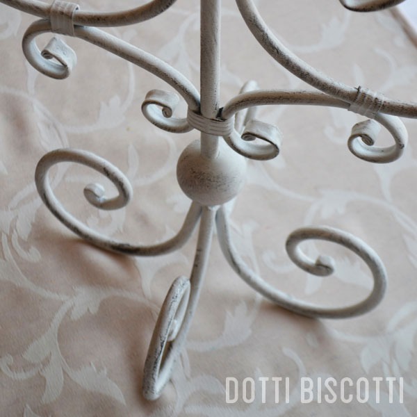 White Metal Candelabra (approx XXXX high) Available: 12