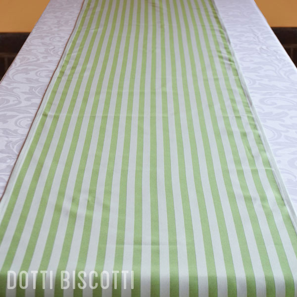 Green & White Stripe (45cm x 215cm) Available: 6