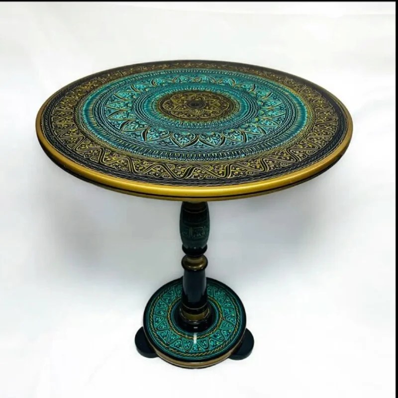 Round Coffee Table- Naqshi