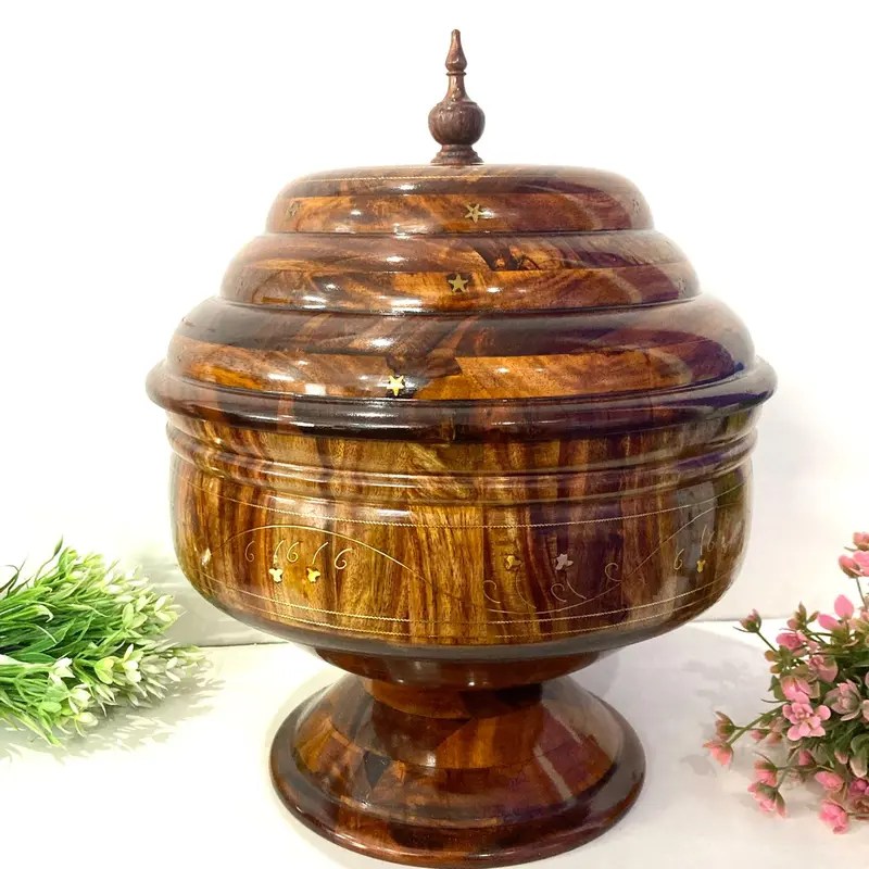 Wooden HotPot with Steel Bowl