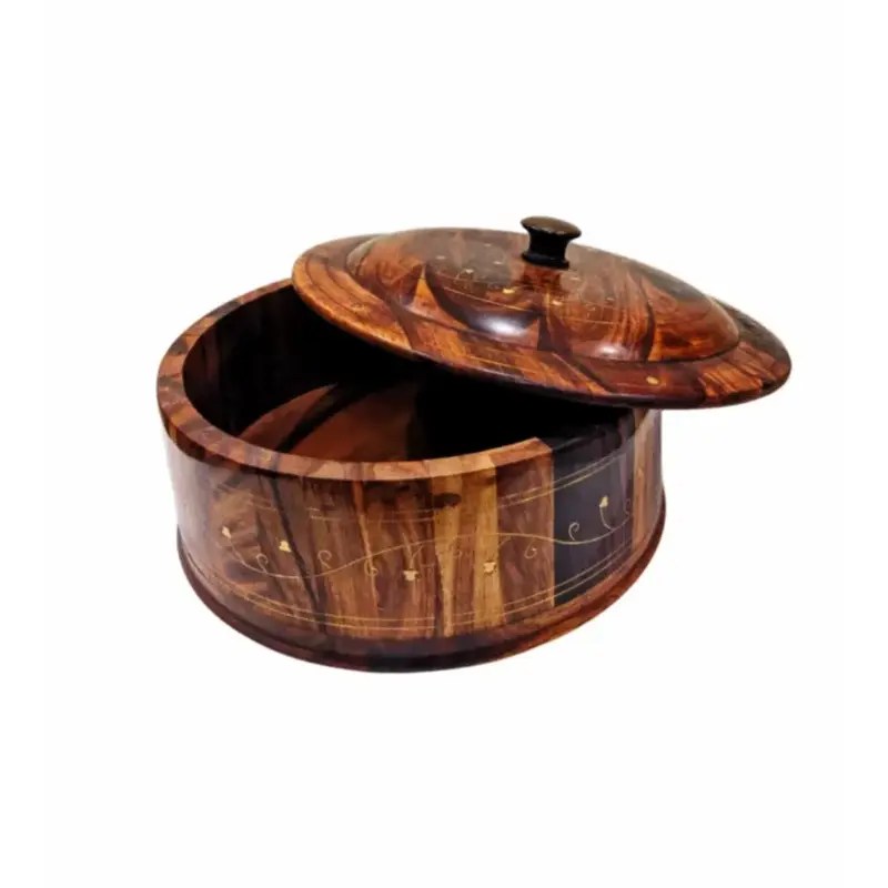 Hand Made Wooden HotPot with Brass Work