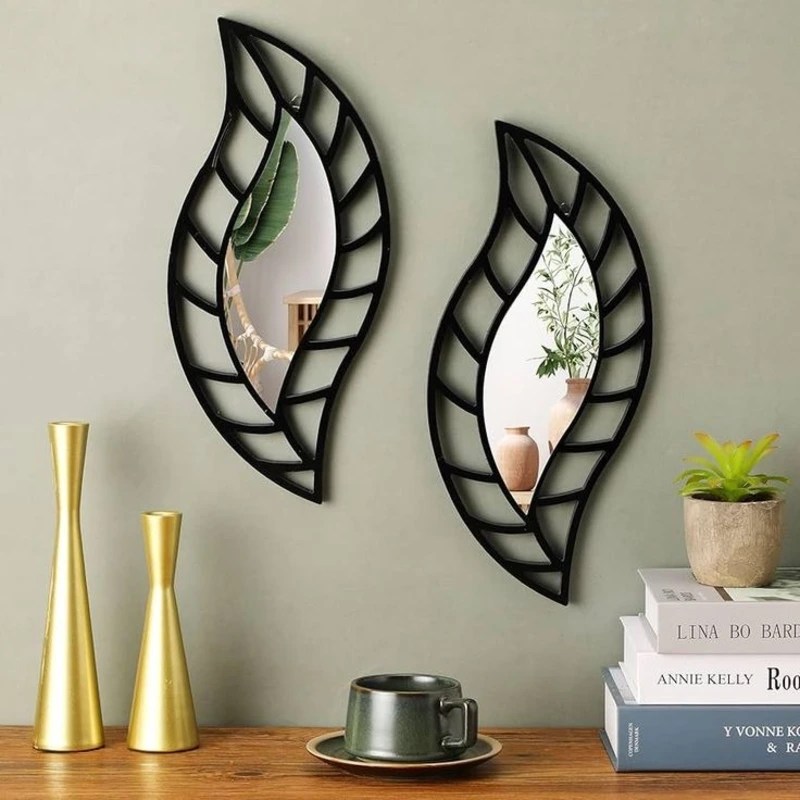 Artistic Acrylic Mirror Leaf Art