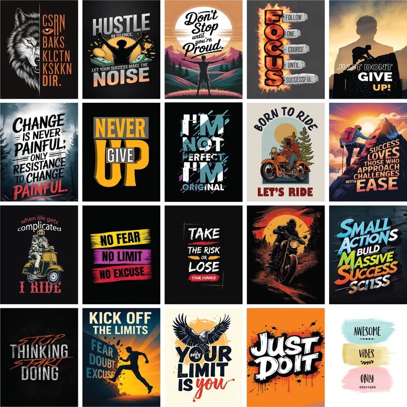 Motivational Sticker Tiles