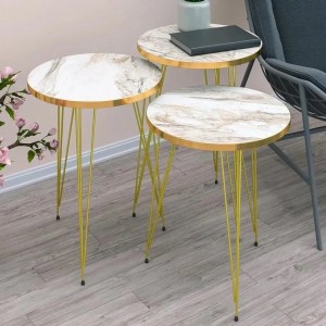 Round Nesting Table Set