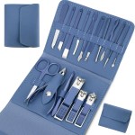 Manicure Set Professional Nail Clippers Pedicure Kit, 16 pcs Stainless Steel Nail Care Tools