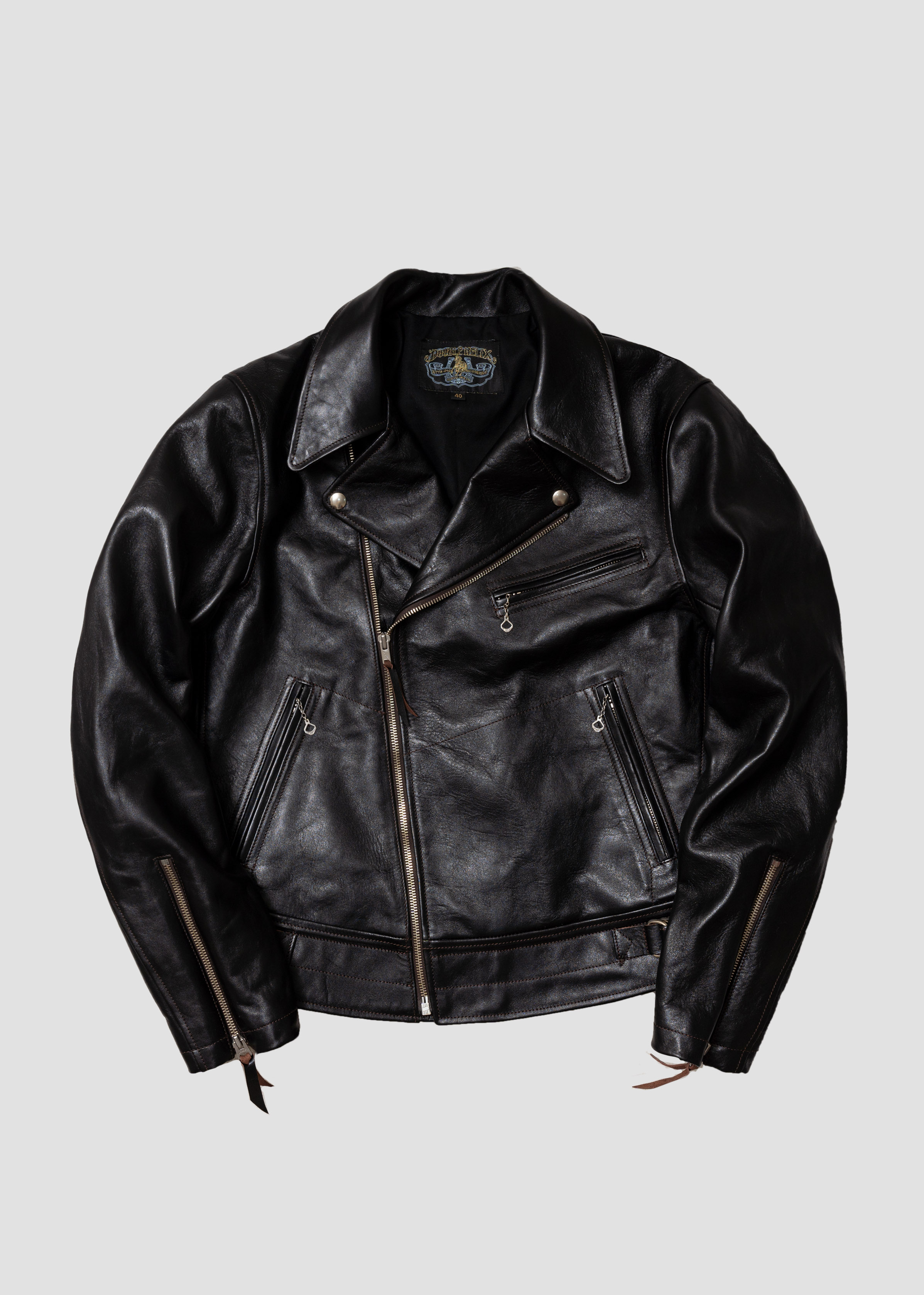 RIDERS LEATHER JACKET - DOUBLE HELIX