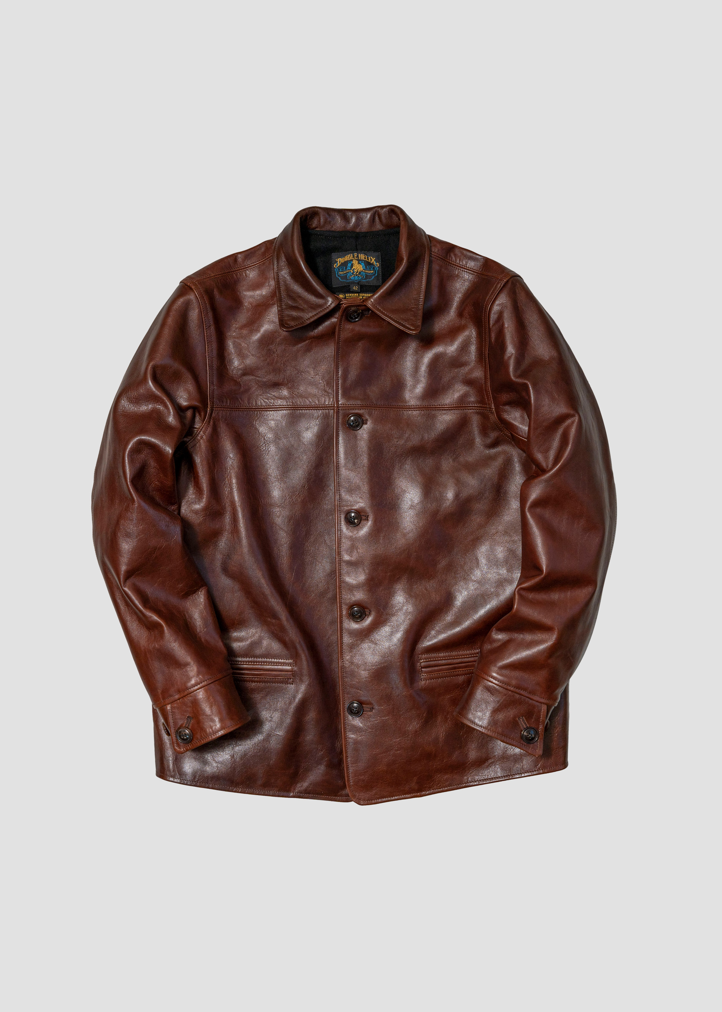 CASUAL LEATHER JACKET - DOUBLE HELIX