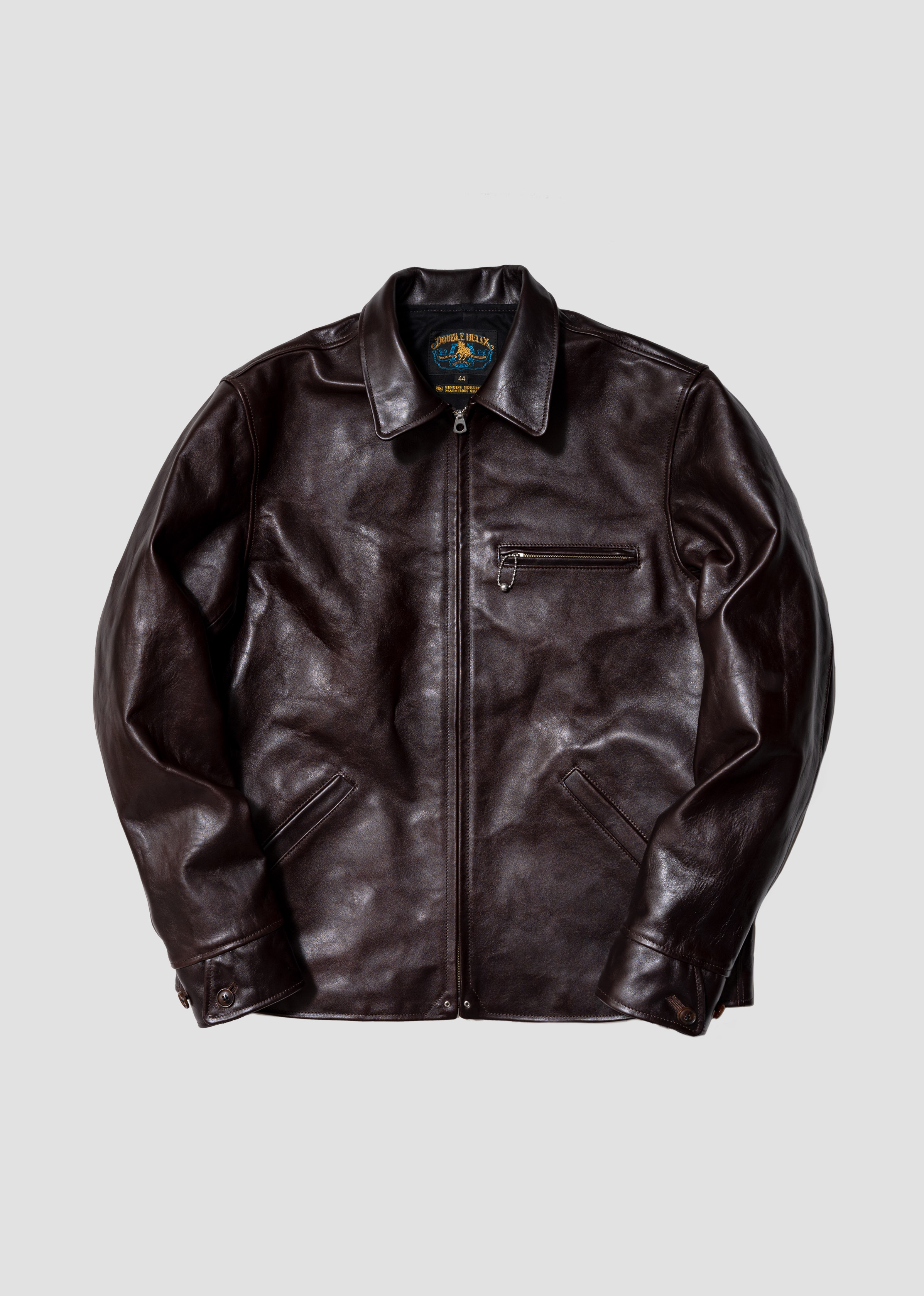 CASUAL LEATHER JACKET - DOUBLE HELIX
