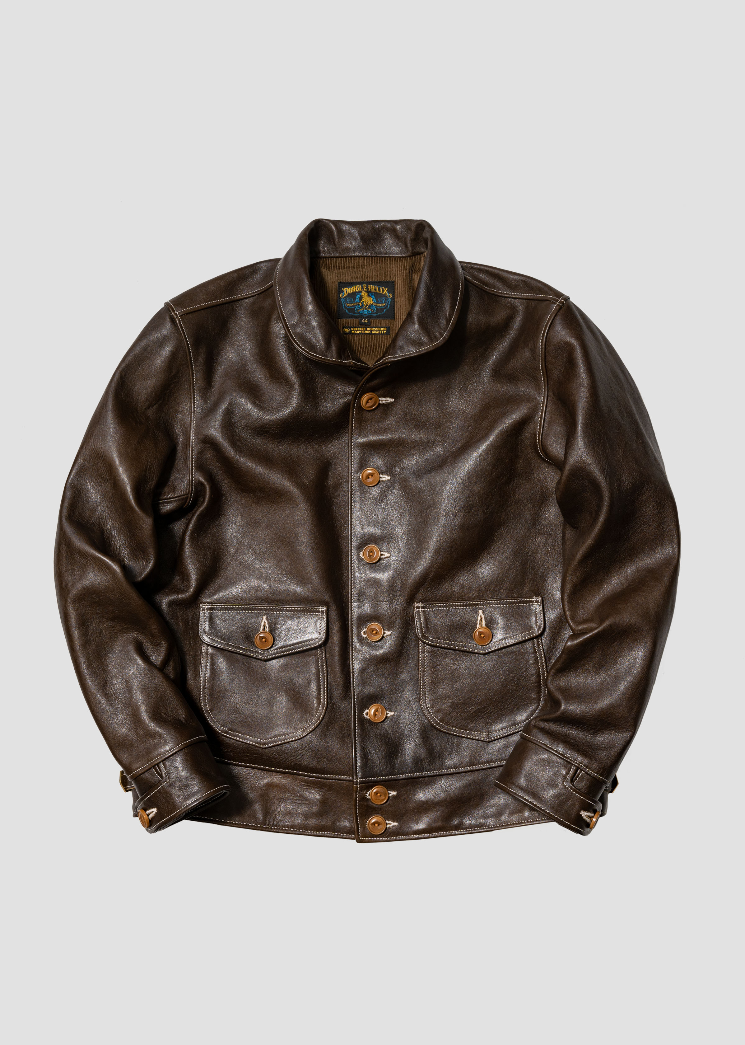 CASUAL LEATHER JACKET - DOUBLE HELIX