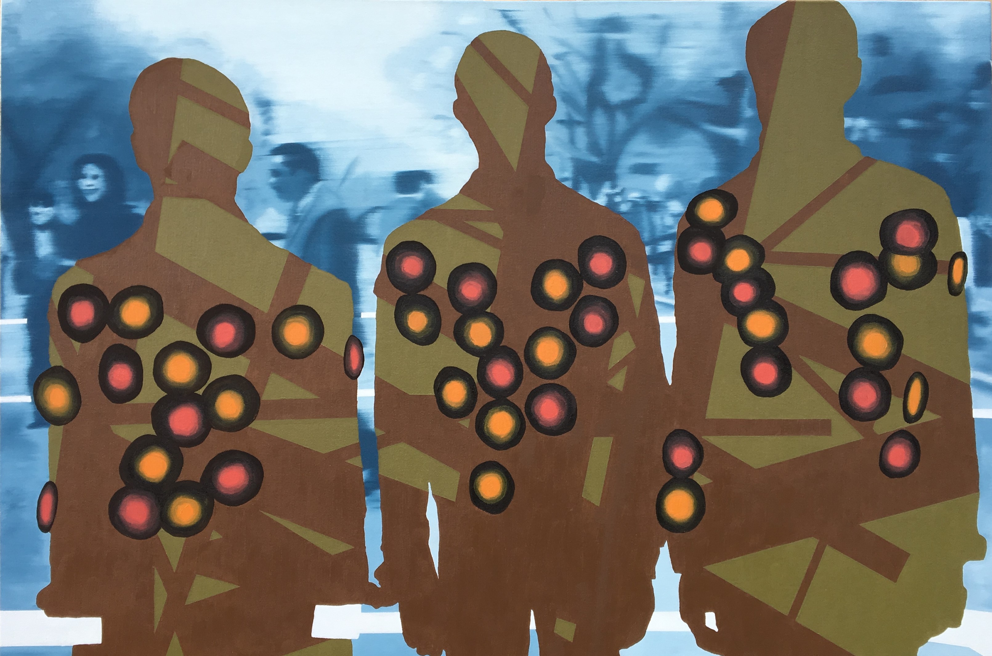 New York 1965, Oil on canvas, 24 x 36