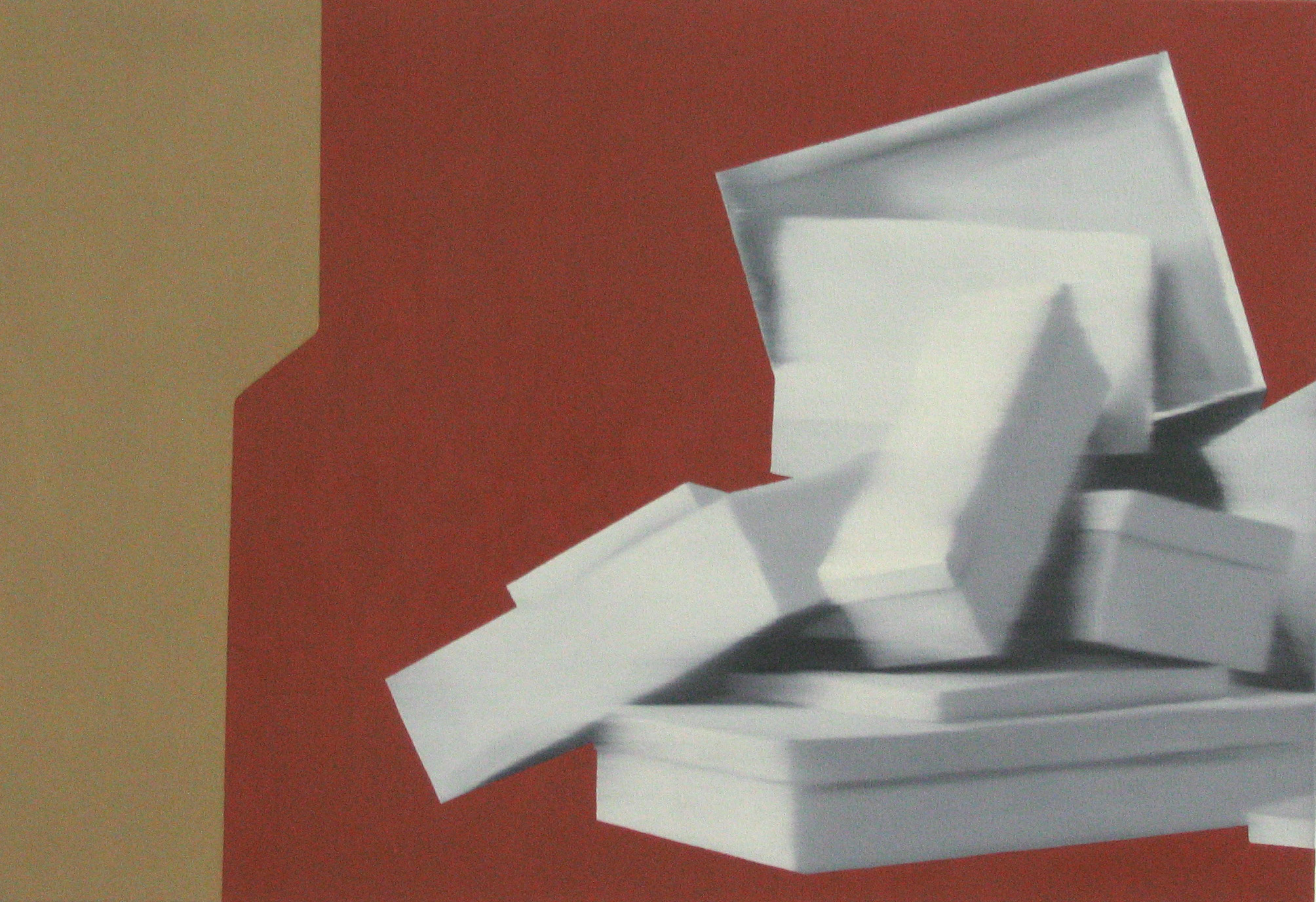 Pyramid, Oil on canvas, 24 x 35