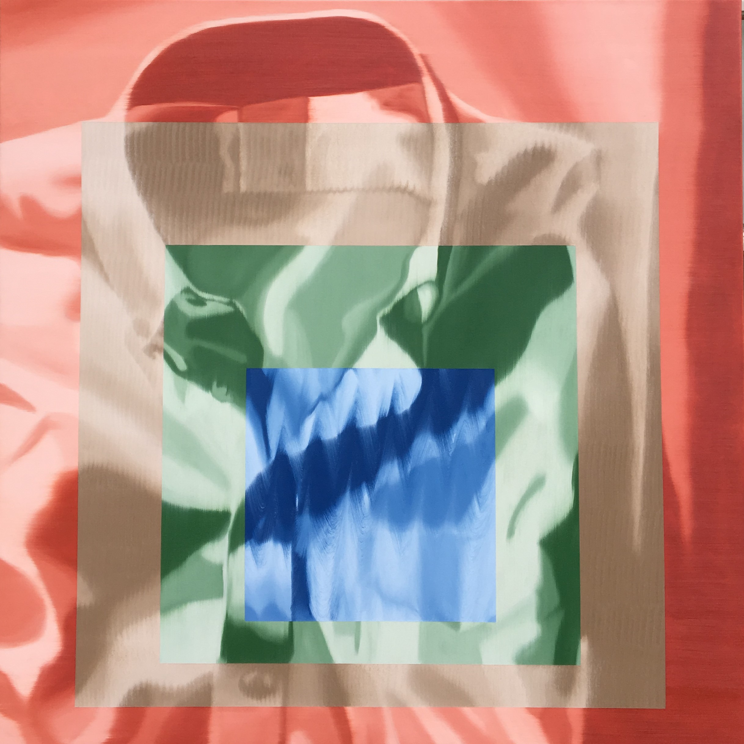 Hopsack, Oil on canvas, 36x36