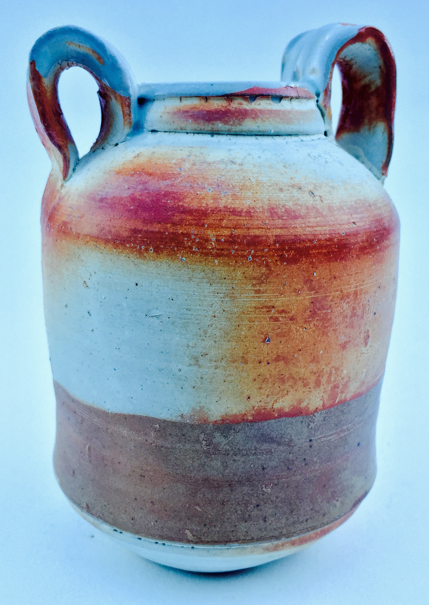 Flower vase with handles front