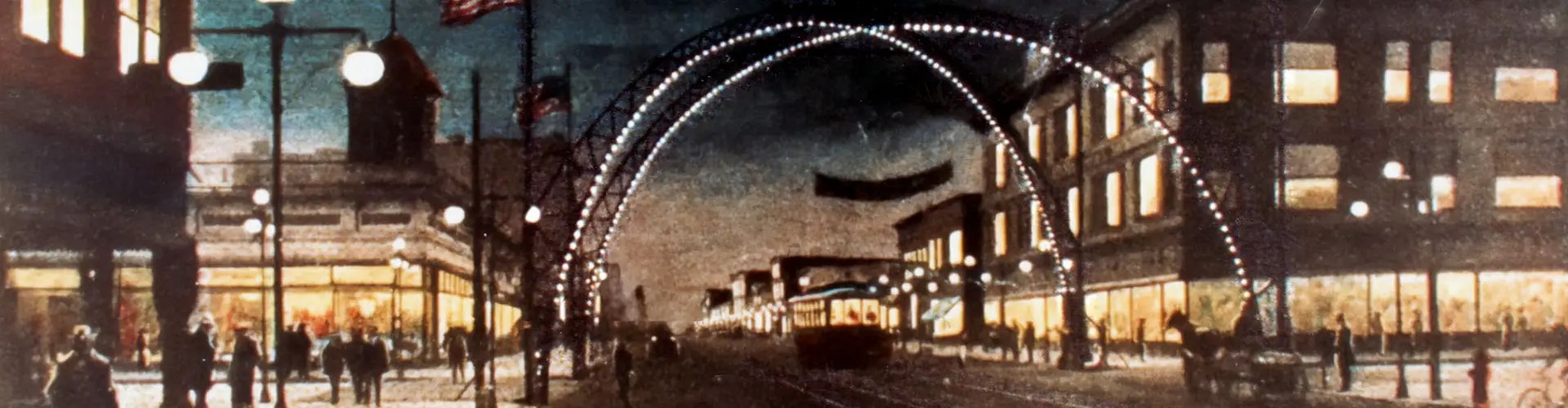 arch on tower and broadway