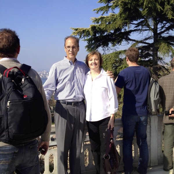 With Vicki, Istanbul