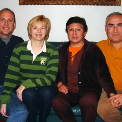 With Sonia & Antonio Torrico, 2001