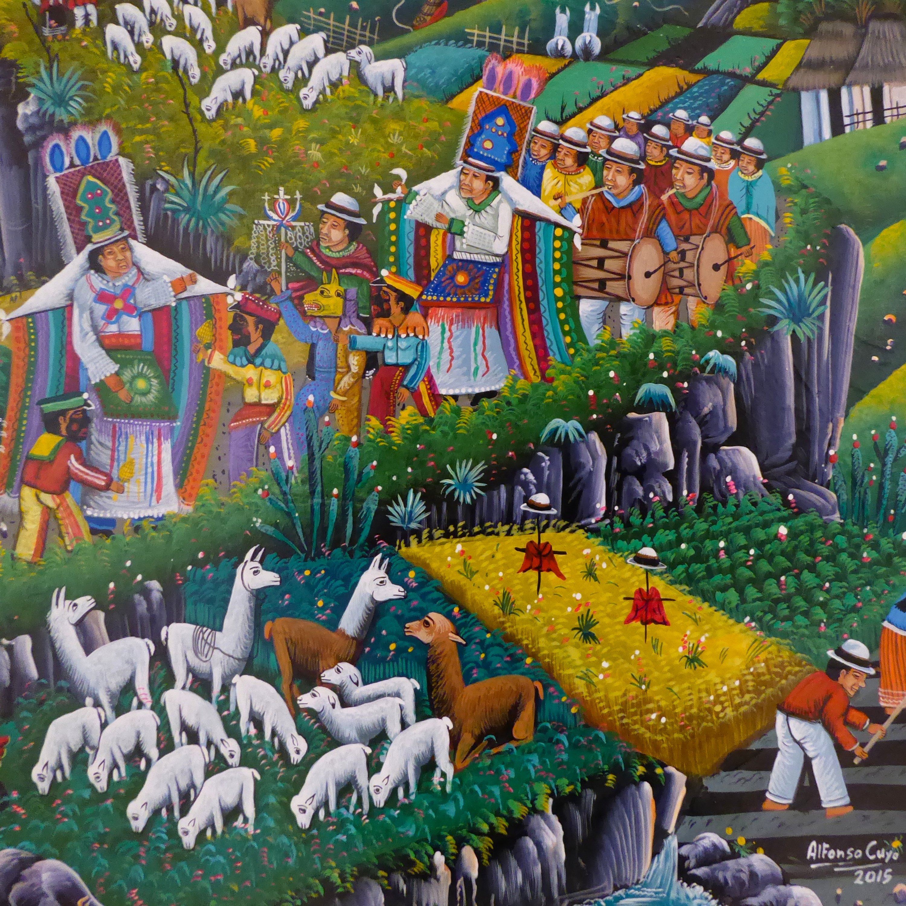 Procesión en Tigua