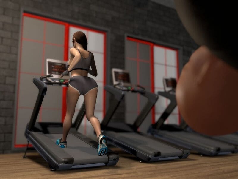 ยิมเสียวสุด น้องมุกกับพี่มืด 2