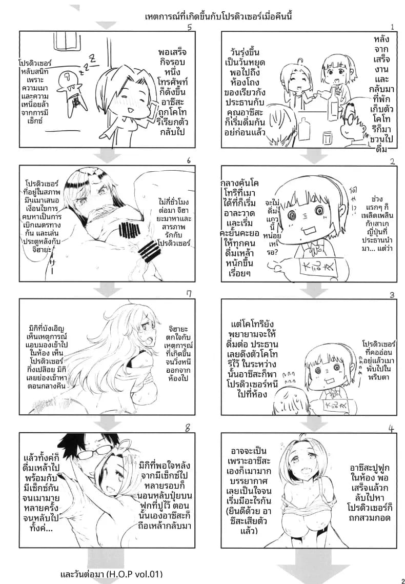 อ่านโดจิน อยู่ด้วยกันกับโปรดิวเซอร์ 3 แปลไทย หน้า 22 แนว doujinshi