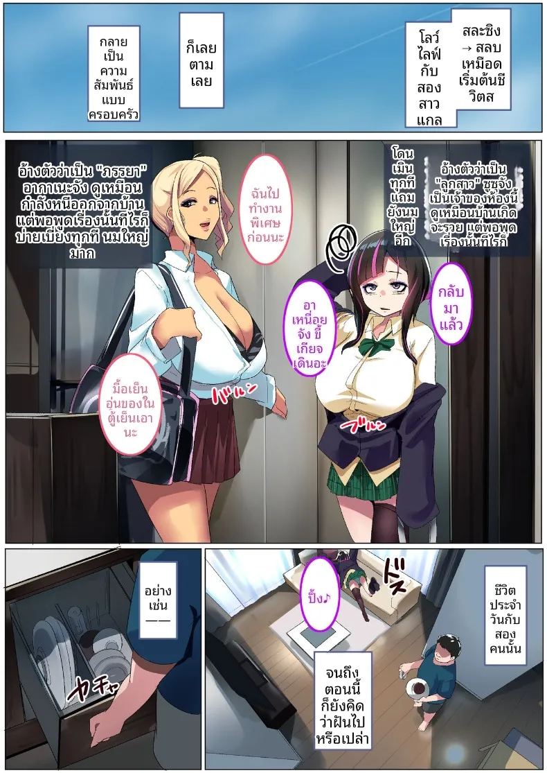 อ่านโดจิน สองสาวเเกลที่ช่วยผมไว้ แปลไทย หน้า 29 แนว big breasts