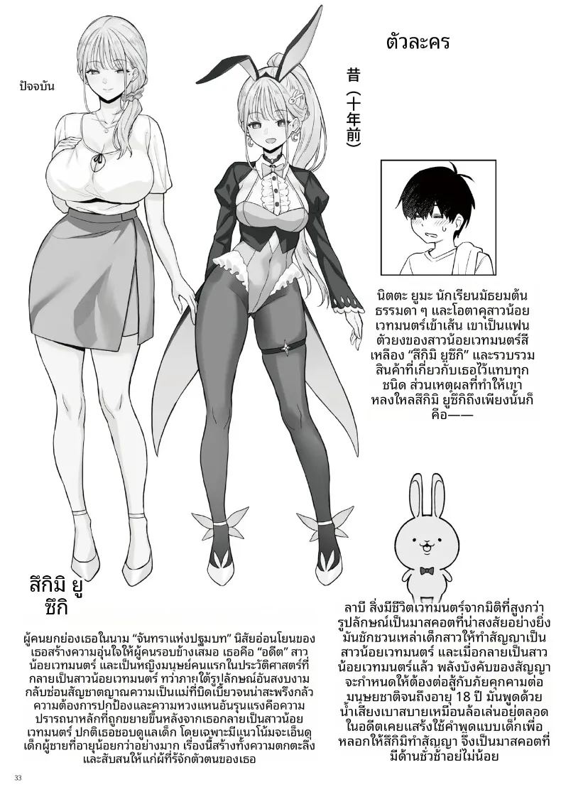 อ่านโดจิน อดีตสาวน้อยเวทมนตร์กับครอบครัวใหม่ แปลไทย หน้า 32 แนว big breasts