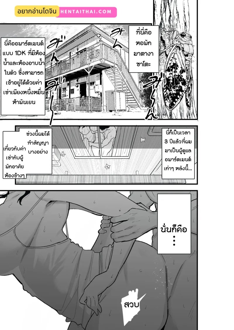 อ่านโดจิน ภรรยาที่เสื่อมโทรม แปลไทย หน้า 3 แนว kametaro