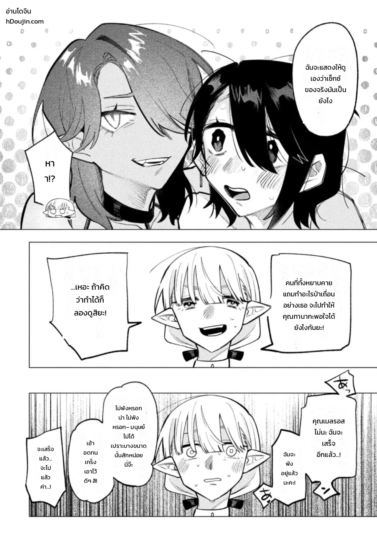 การปรนนิบัติของสองเอลฟ์ขาวดำ 9