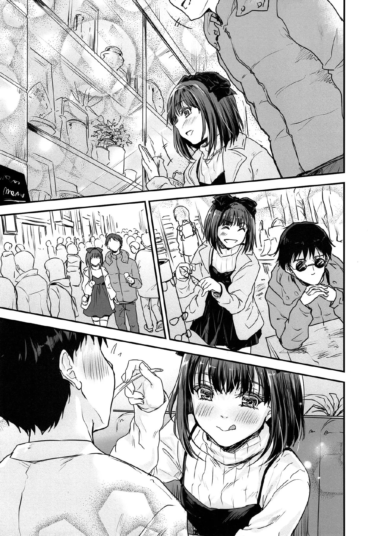 อ่านโดจิน เพราะงั้นวันนี้ ฉันเลยเป็นแฟนสาวของนายไงล่ะ! แปลไทย หน้า 3 แนว tohgarashi hideyu