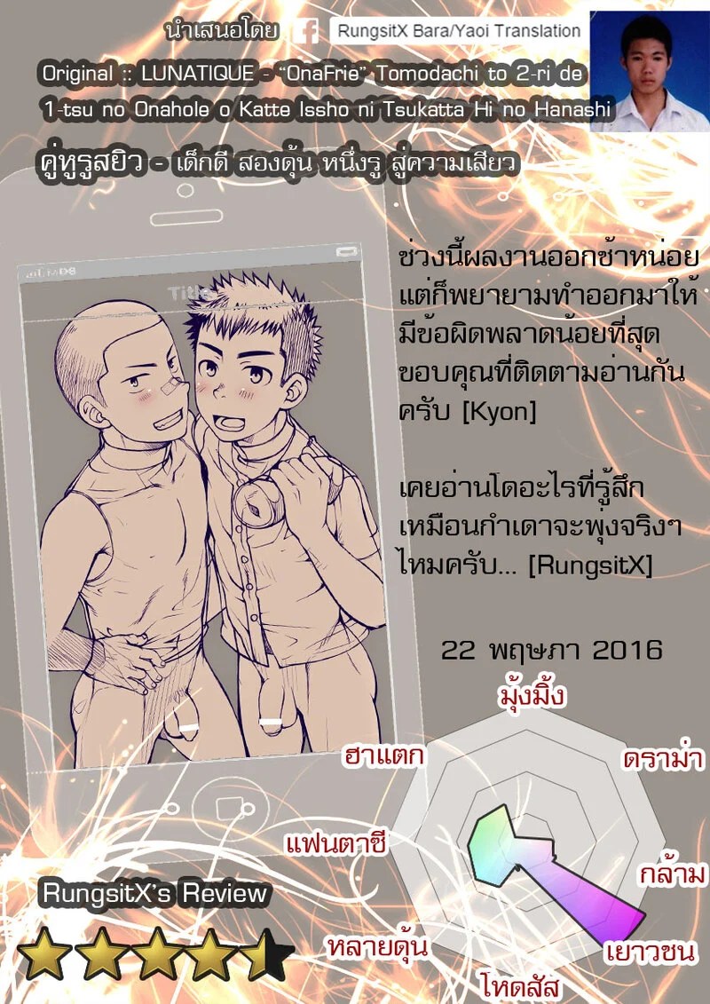 อ่านโดจิน คู่หูรูสยิว แปลไทย หน้า 29 แนว lunatique