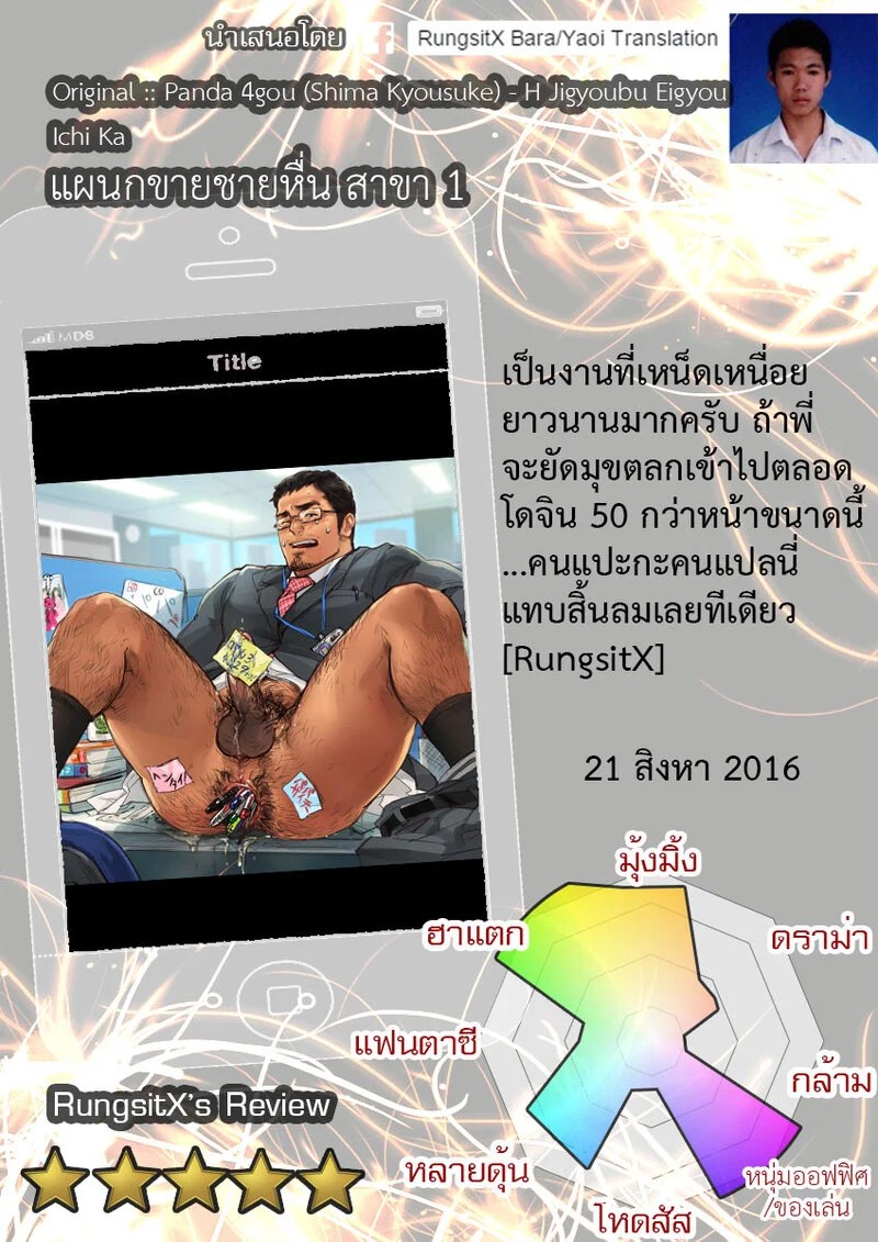 อ่านโดจิน แผนกขายสายหื่น แปลไทย หน้า 52 แนว panda 4gou