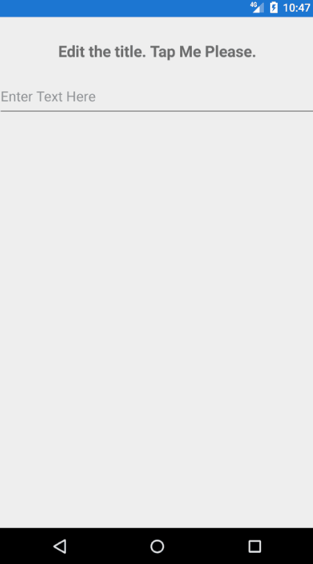 Edit Label Custom Control In Xamarin.Forms demo