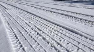 圧雪された路面