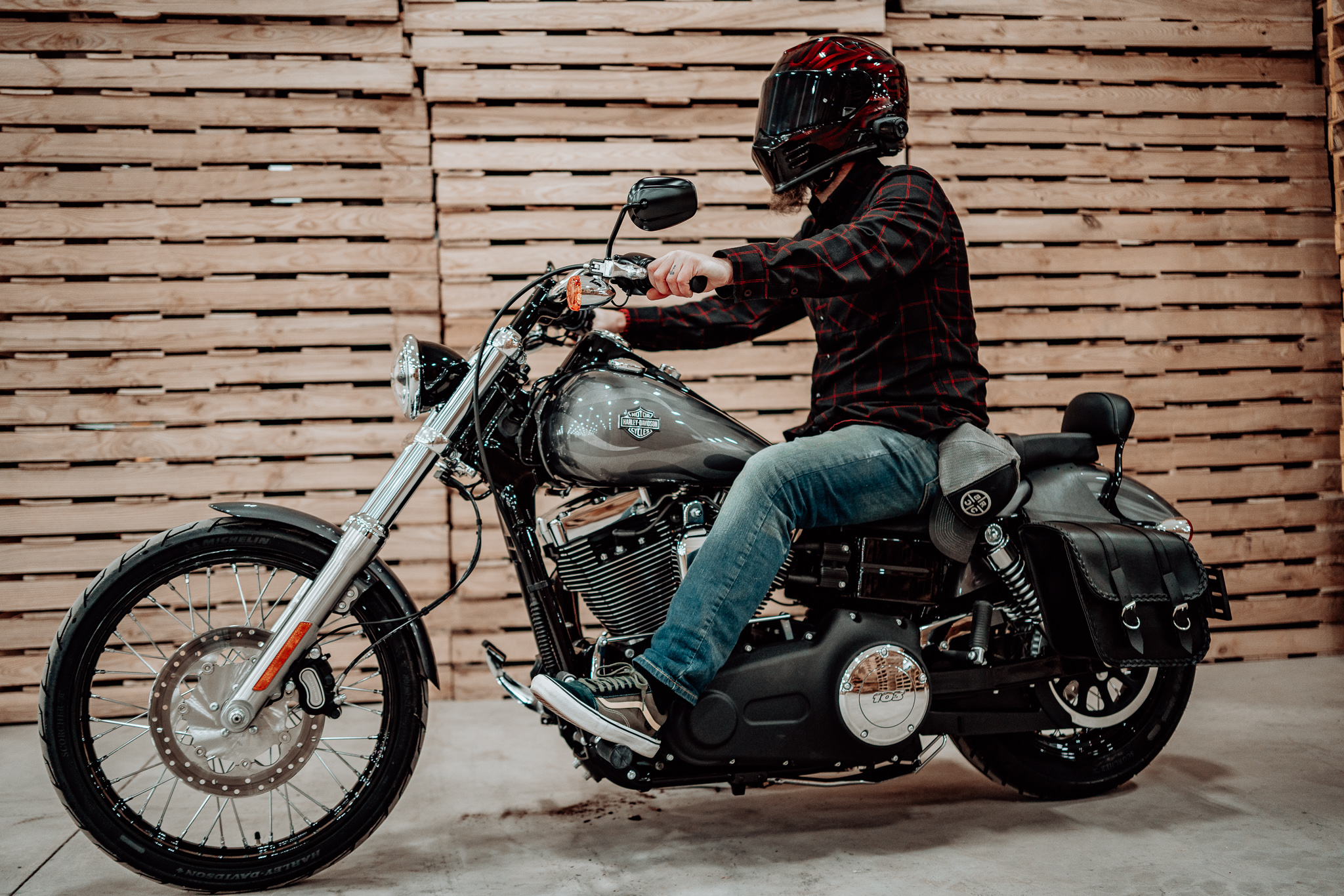 Willie & Max Braided Series Standard Slant Saddlebags