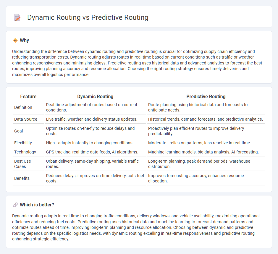 Dynamic Routing Vs Predictive Routing In Logistics Dowidth Com Predictive Routing Vs Dynamic Routing Infographic 