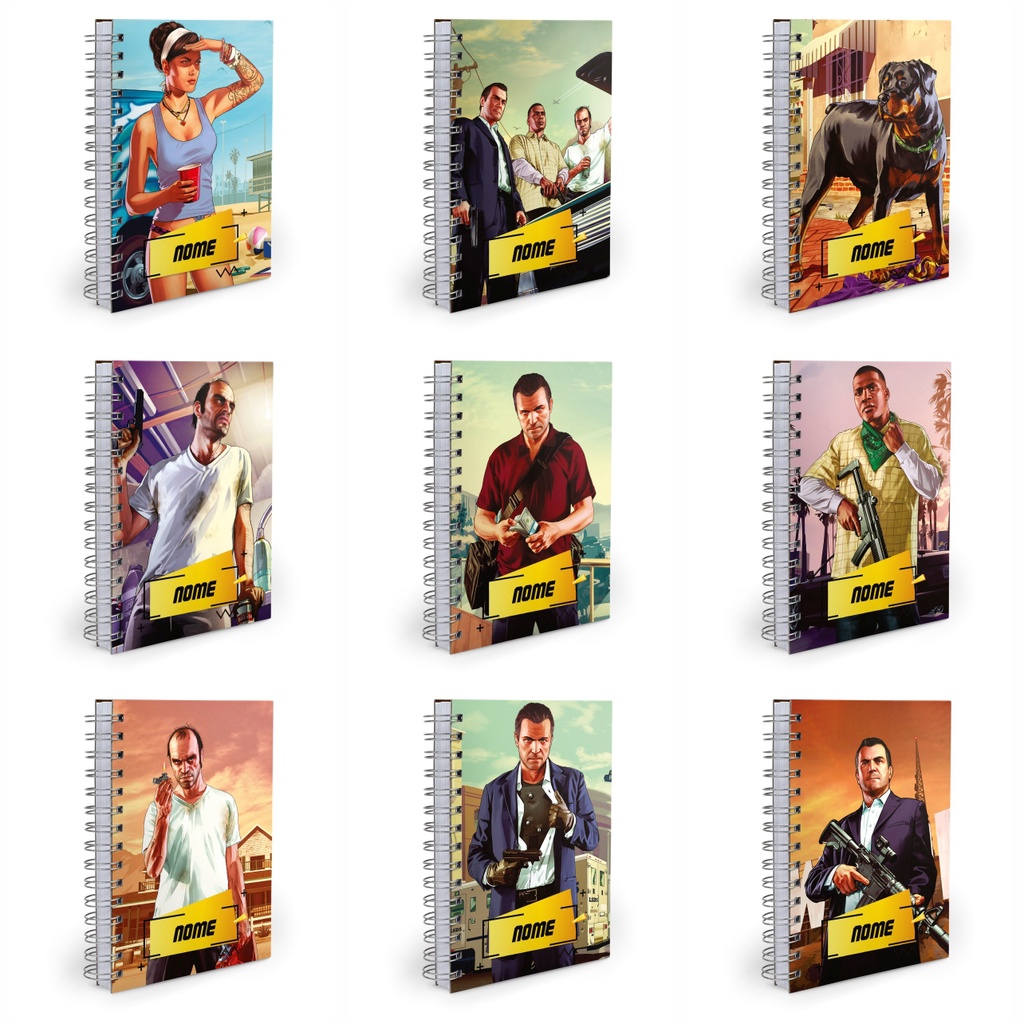 Agenda 2026 GTA V Com Seu Nome Shopee Brasil