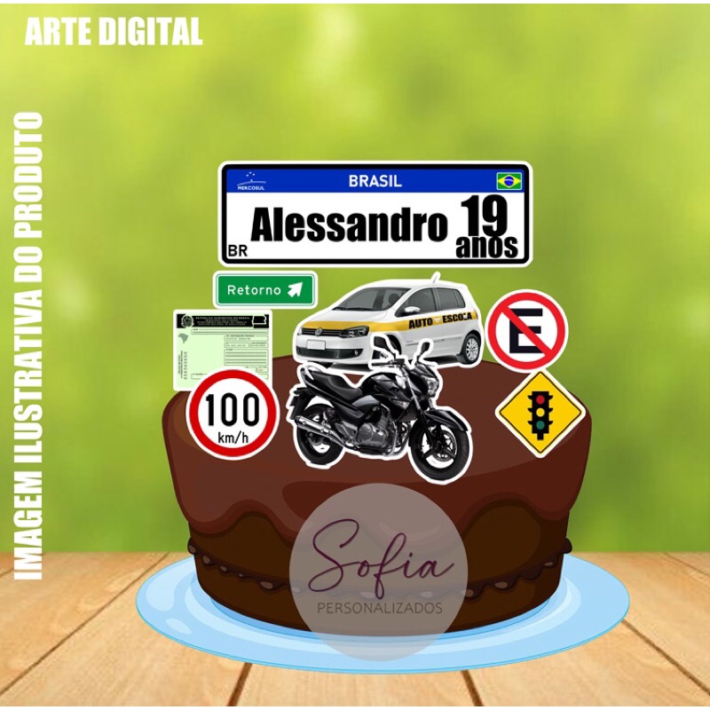 Topo De Bolo Topper De Bolo Personalizado Moto Motocross Shopee Brasil - Premium Colorful Pattern Gallery - Retina