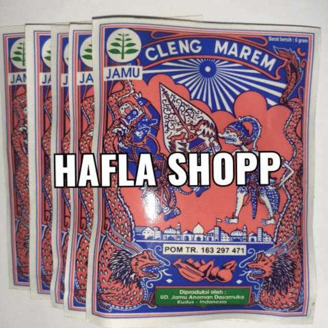Jual jamu wayang cleng marem jamu cap becak