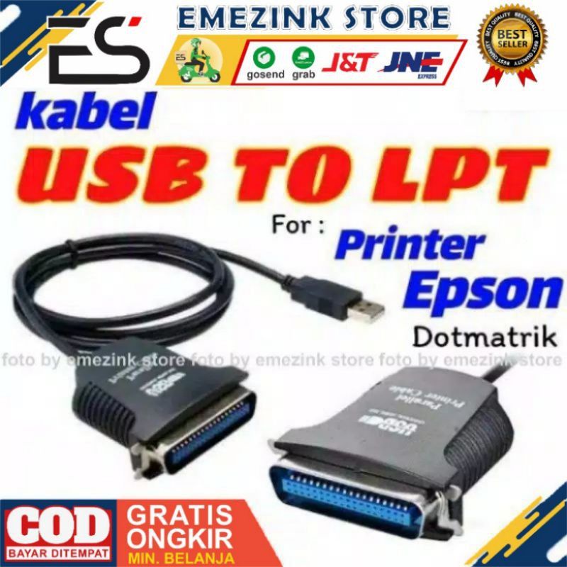 Jual LPT1 Kabel USB To LPT USB Ke Printer LPT Dotmatrik ZK