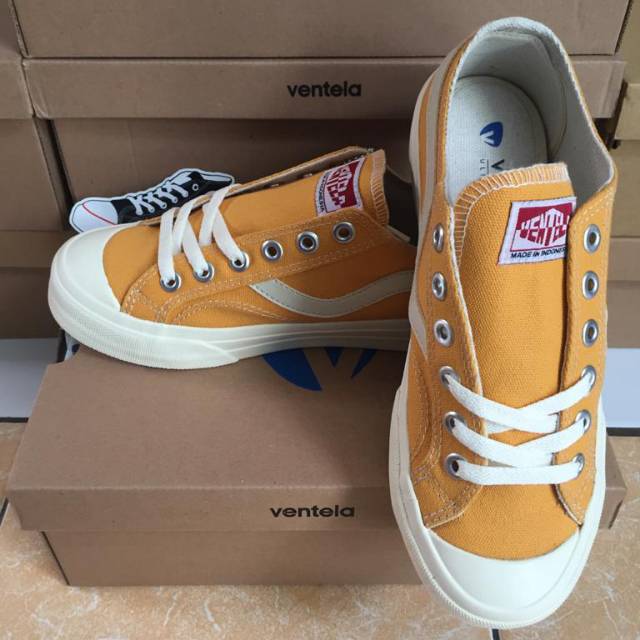 Jual sepatu ventela public dark yellow low ( bangga buatan indonesia