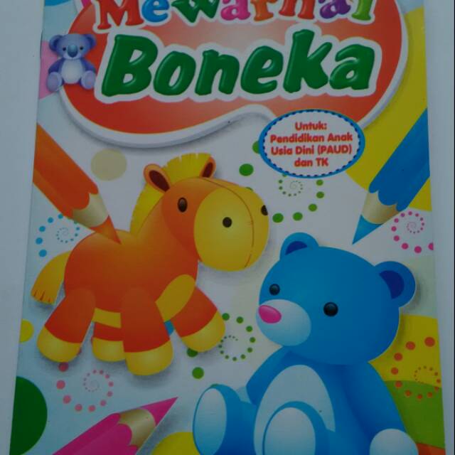 Jual buku mewarnai boneka