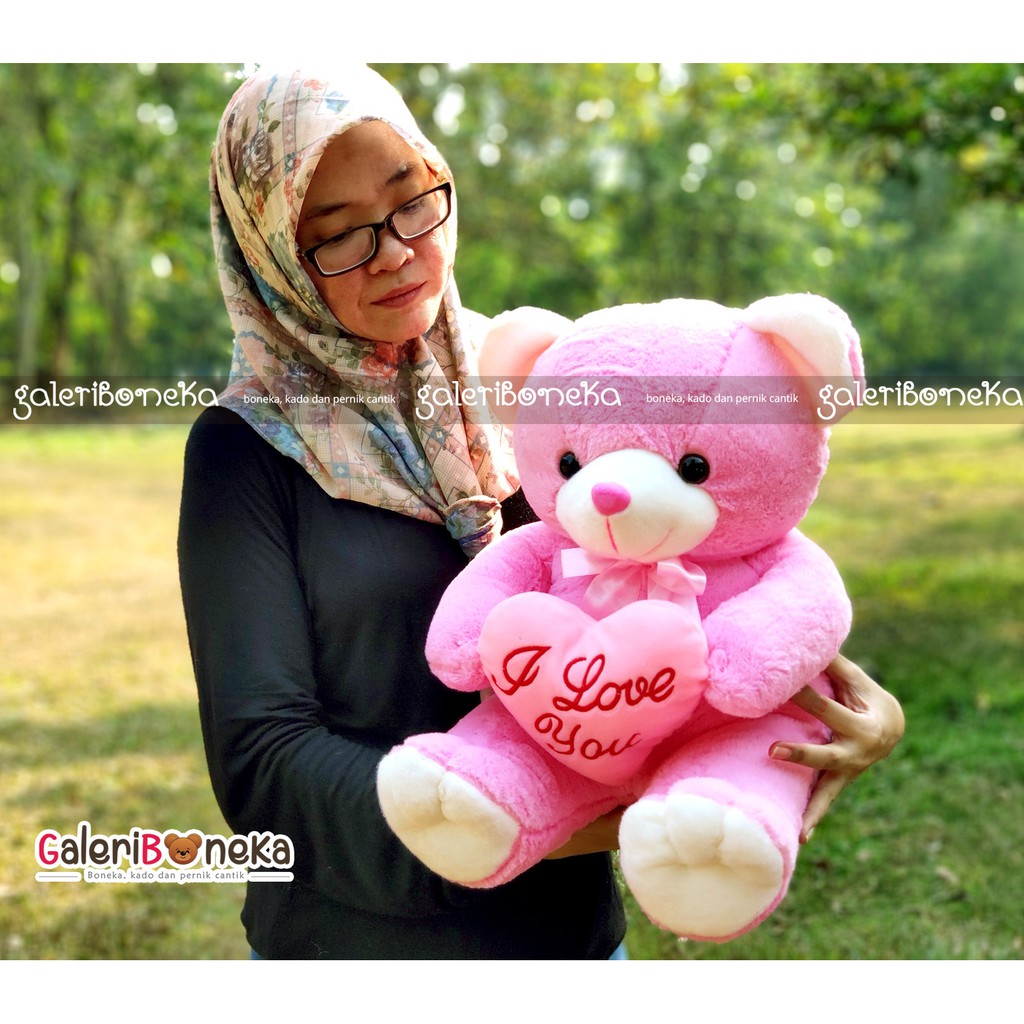 Jual boneka beruang hati