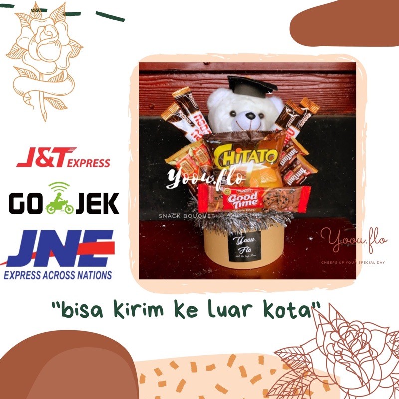 Jual buket snack/snackbox/buket snack wisuda//hampers/hampers lebaran