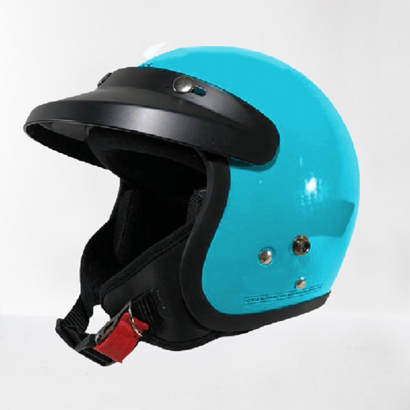 Jual harga obral helm bogo retro anak junior full leher free kaca untuk