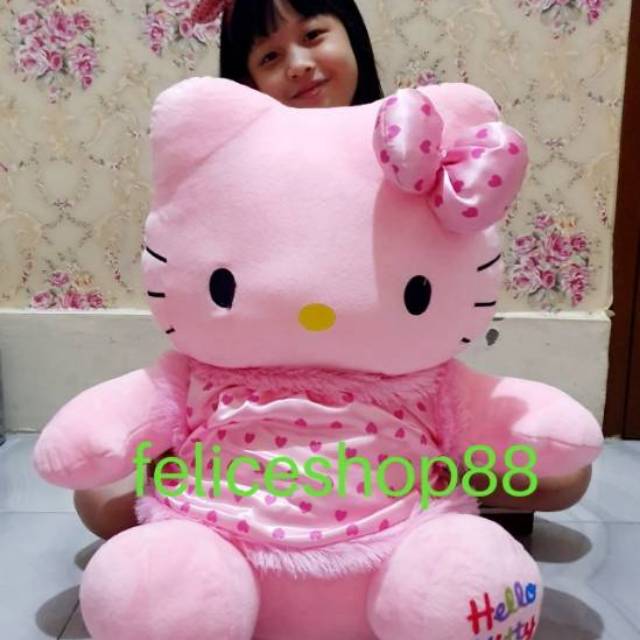 Jual boneka hello kitty besar jumbo love