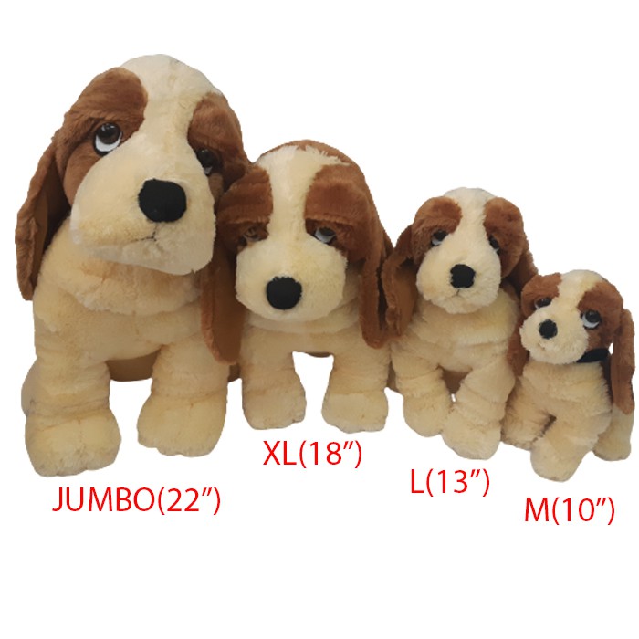 Jual boneka anjing hush puppies ukuran m dan l