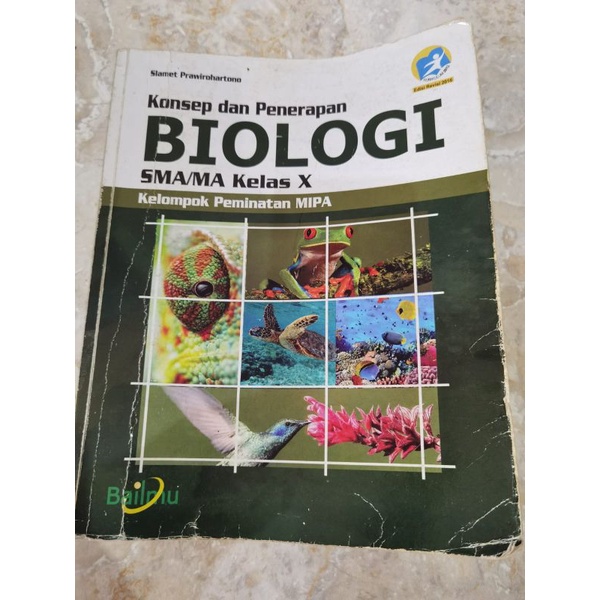 Jual buku biologi bailmu kelas 10 / buku biologi kelas 10