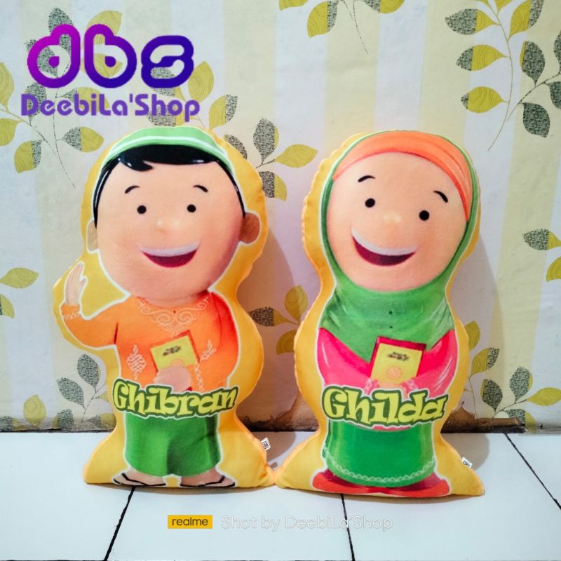 Jual boneka bantal hafiz hafizah doll custom nama / boneka hafiz doll