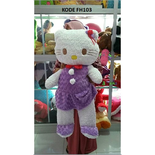 Jual boneka hello kitty jumbo terbaru warna pink yang besar