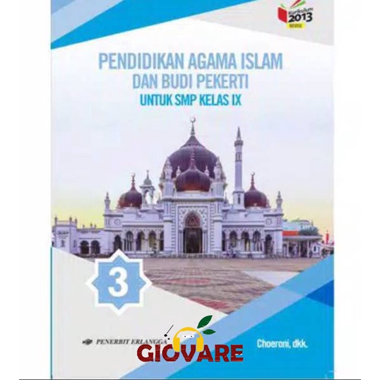 Jual buku pendidikan agama islam dan budi pekerti smp kelas 9 erlangga
